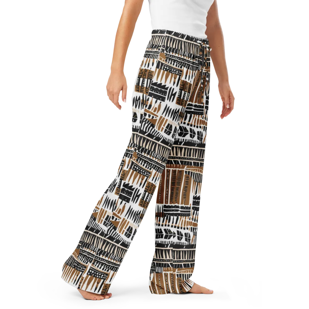 Desert Keys on Women's Pajama Pants — Right Front