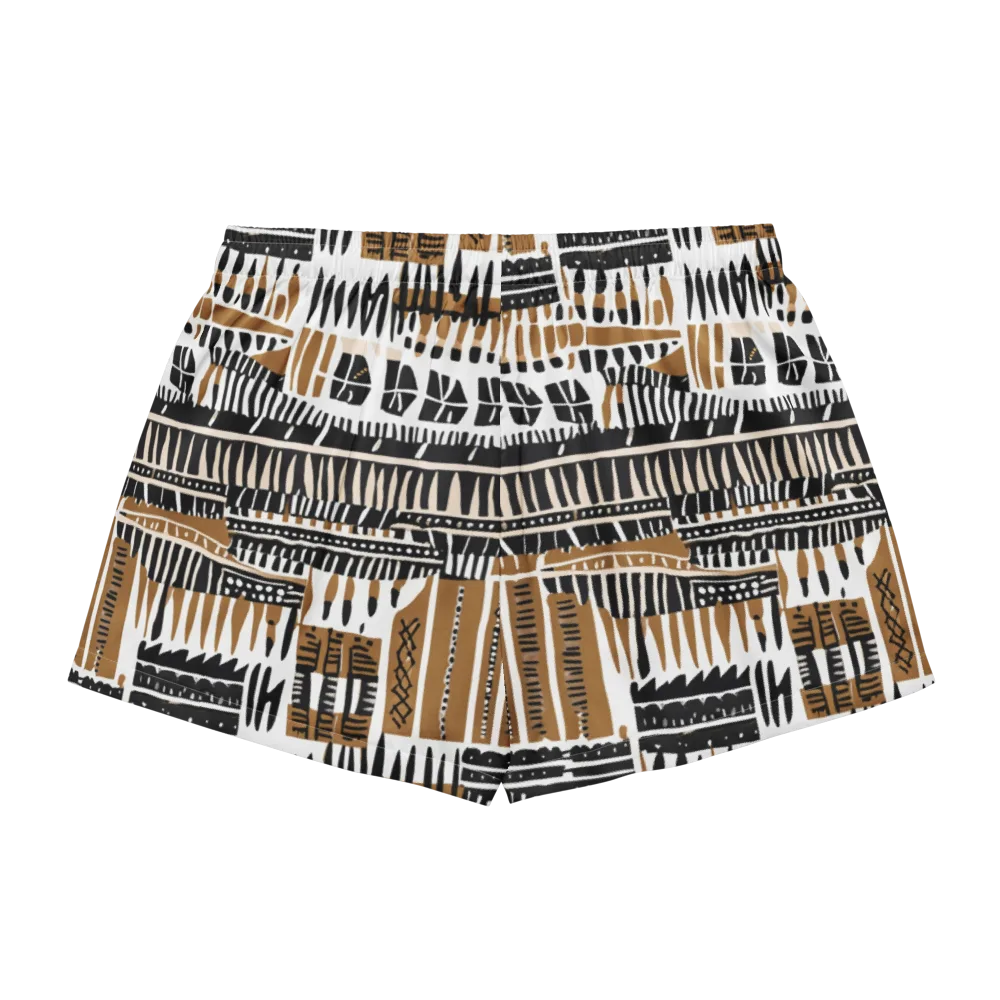 Desert Keys on Women's Pajama Shorts — Back