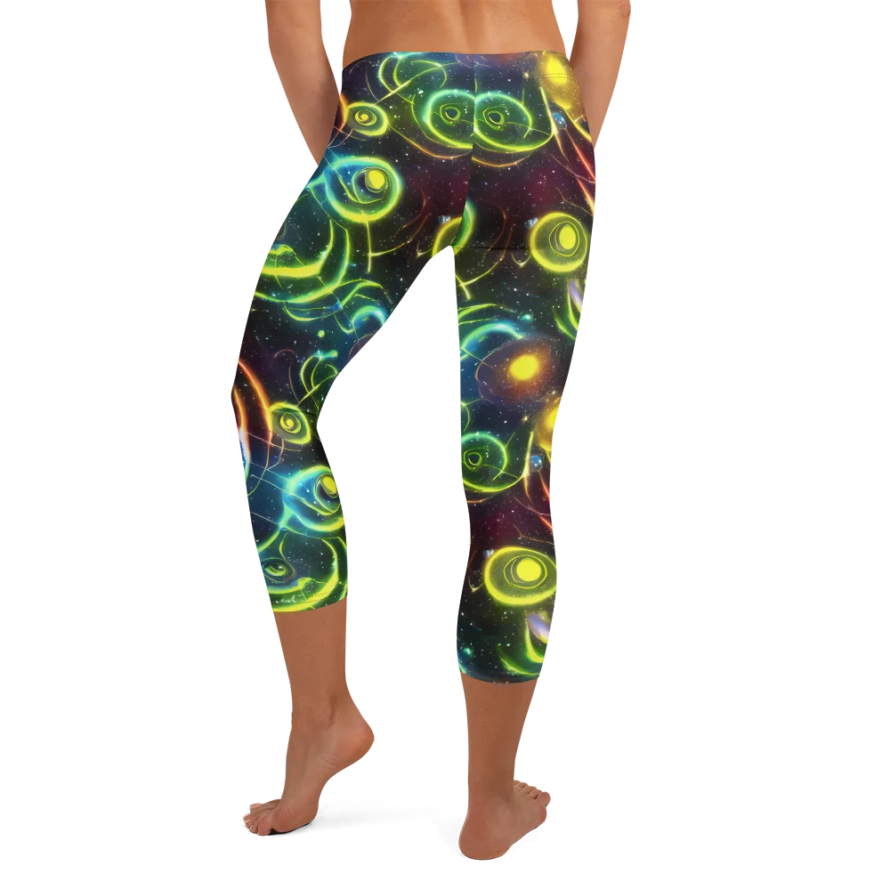 Orbiting Euphoria on Capri Leggings — Back