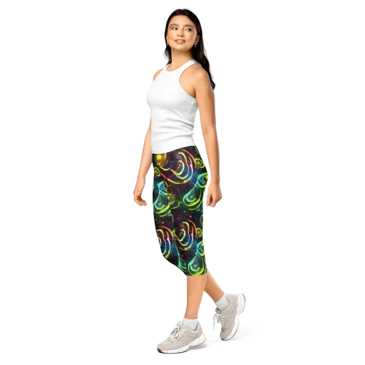 Orbiting Euphoria on a Capri Leggings