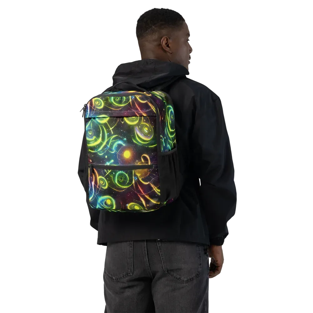 Orbiting Euphoria on Utility Backpack — Back