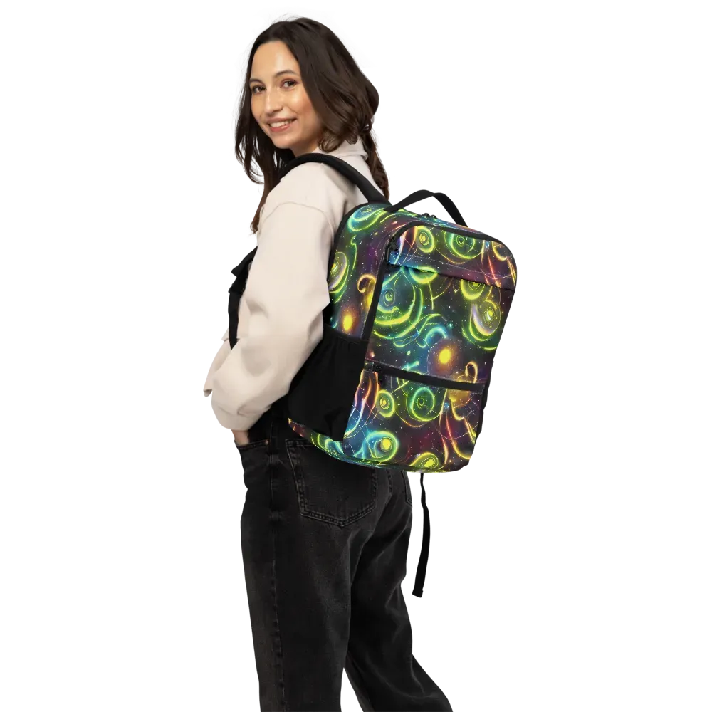 Orbiting Euphoria on Utility Backpack — Back