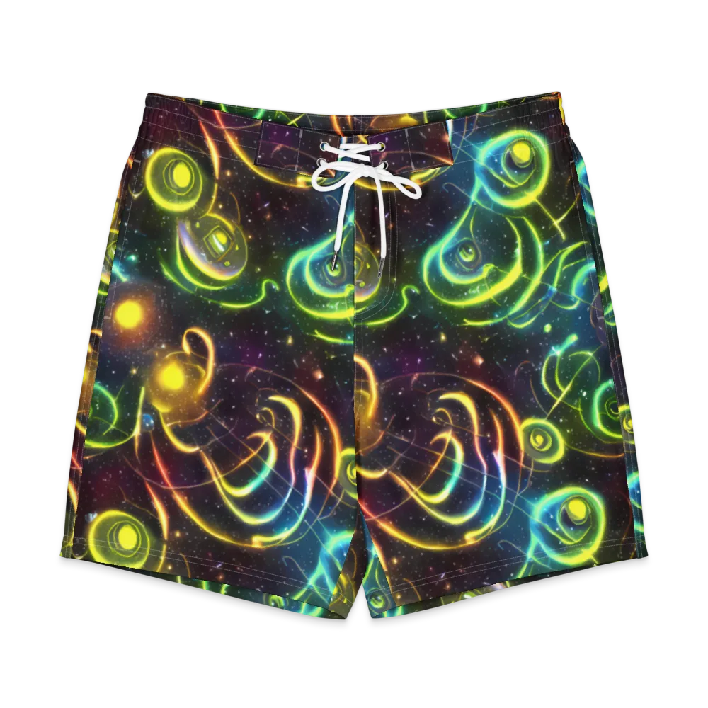 Orbiting Euphoria on Men's Board Shorts — Front