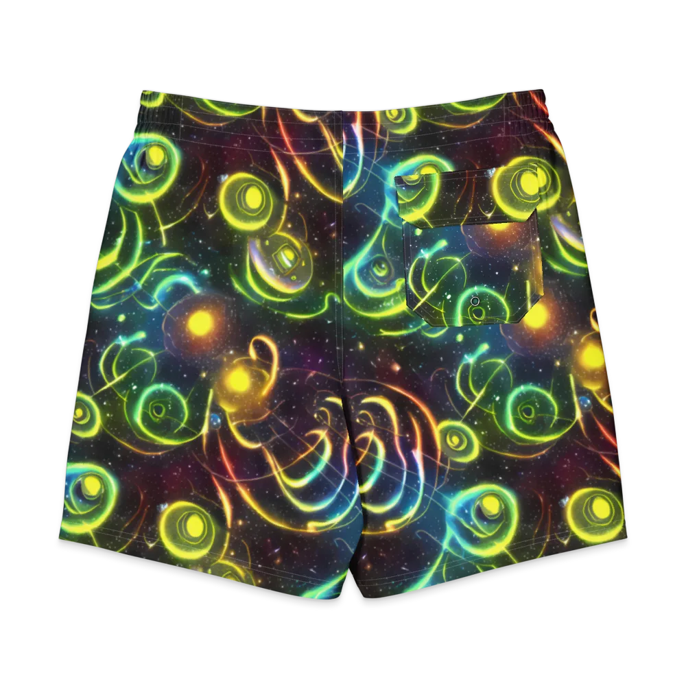 Orbiting Euphoria on Men's Board Shorts — Back