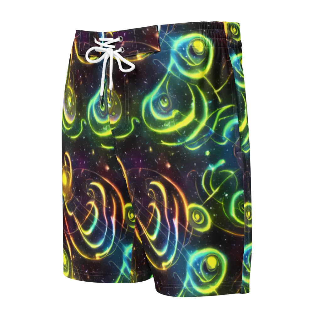 Orbiting Euphoria on Men's Board Shorts — Front