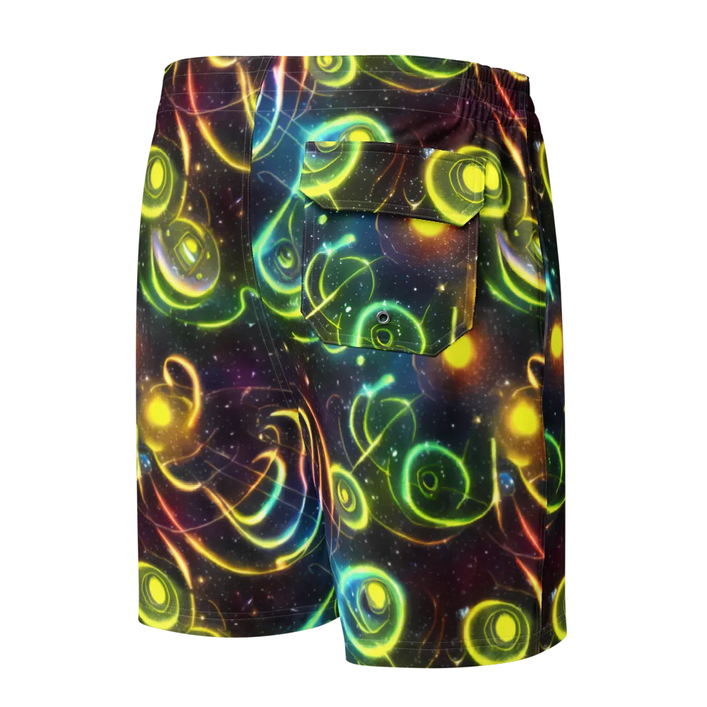 Orbiting Euphoria on Men's Board Shorts — Back