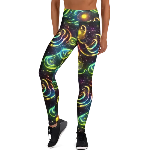 Orbiting Euphoria on a Yoga Leggings