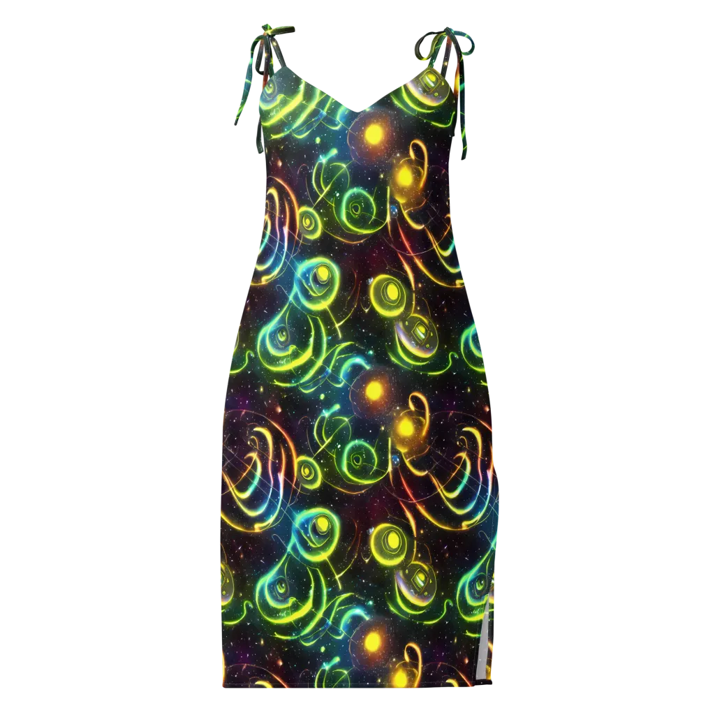 Orbiting Euphoria on Slip Dress — Front