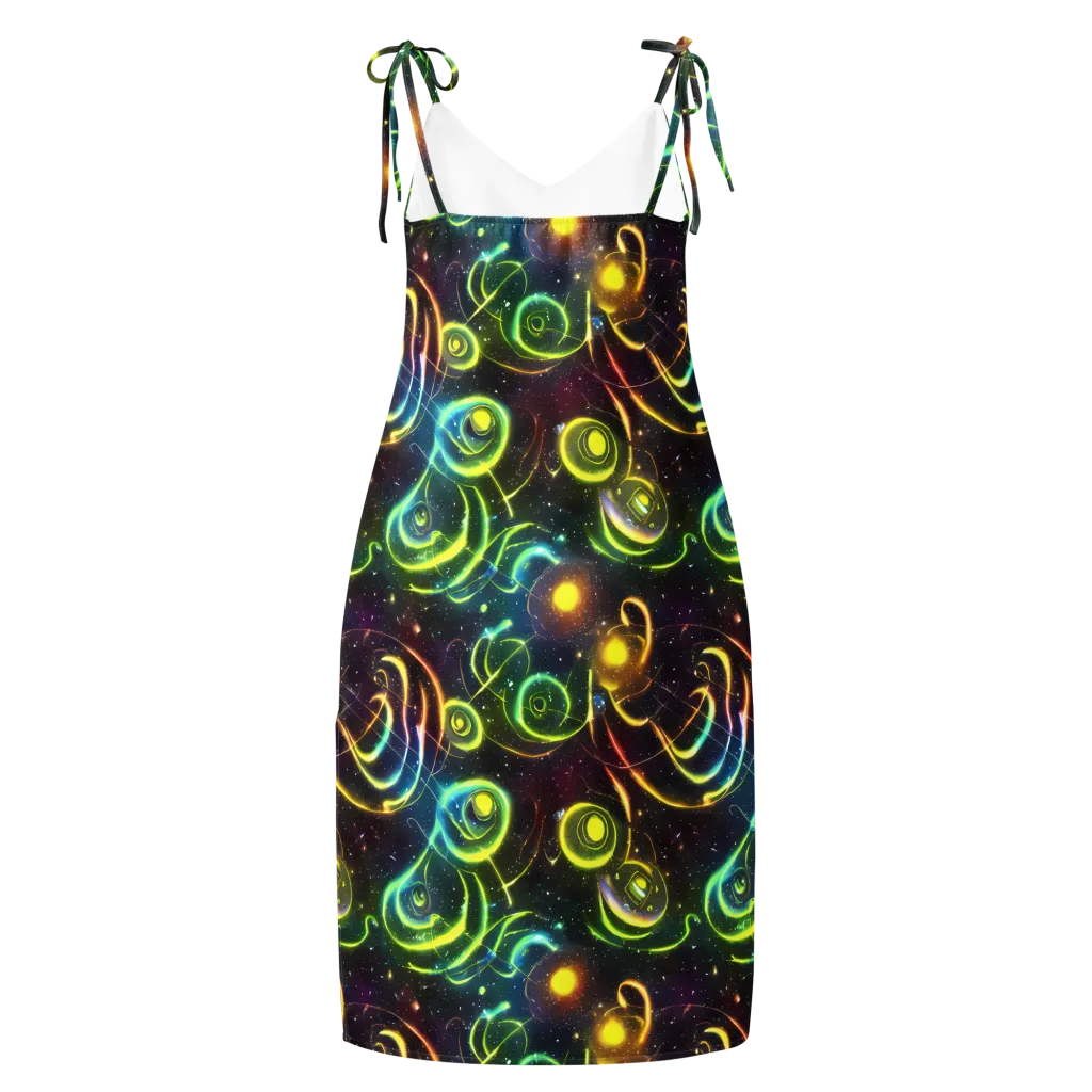 Orbiting Euphoria on Slip Dress — Back