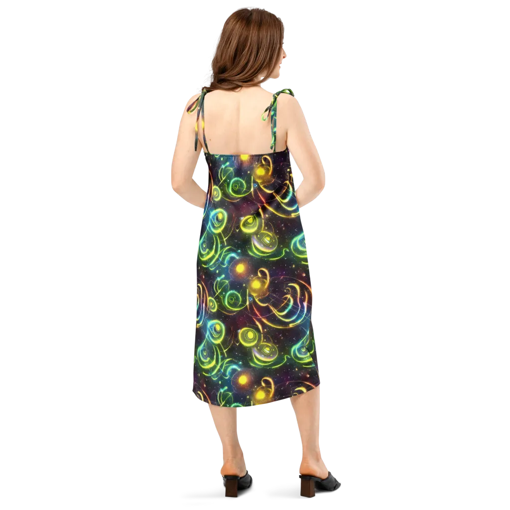 Orbiting Euphoria on Slip Dress — Back