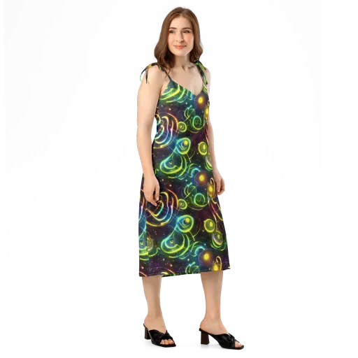 Orbiting Euphoria on a Slip Dress