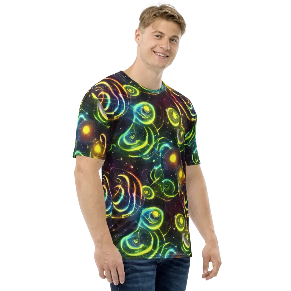 Orbiting Euphoria on Men's Crew Neck T-Shirt — Right