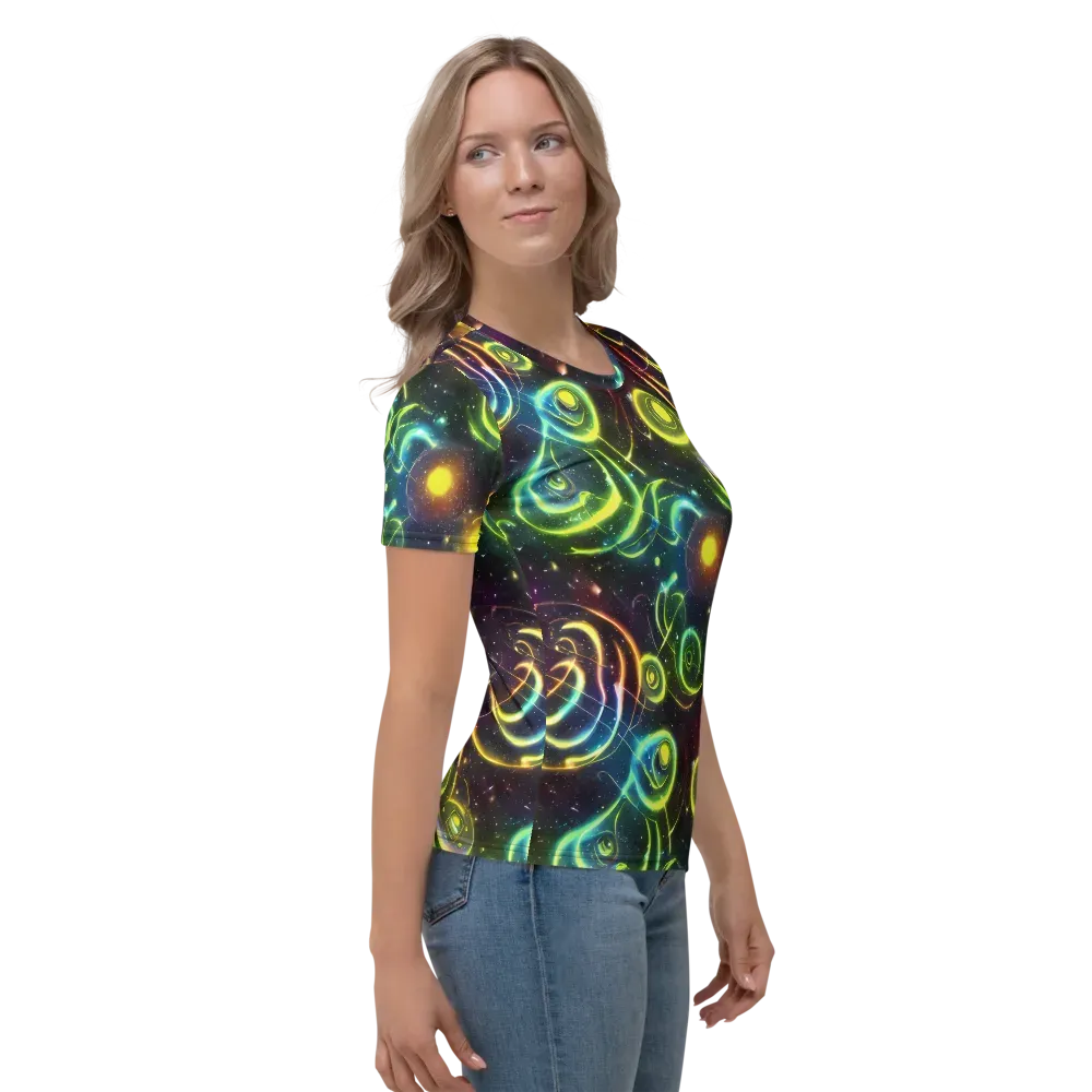 Orbiting Euphoria on Women's Crew Neck T-Shirt — Right