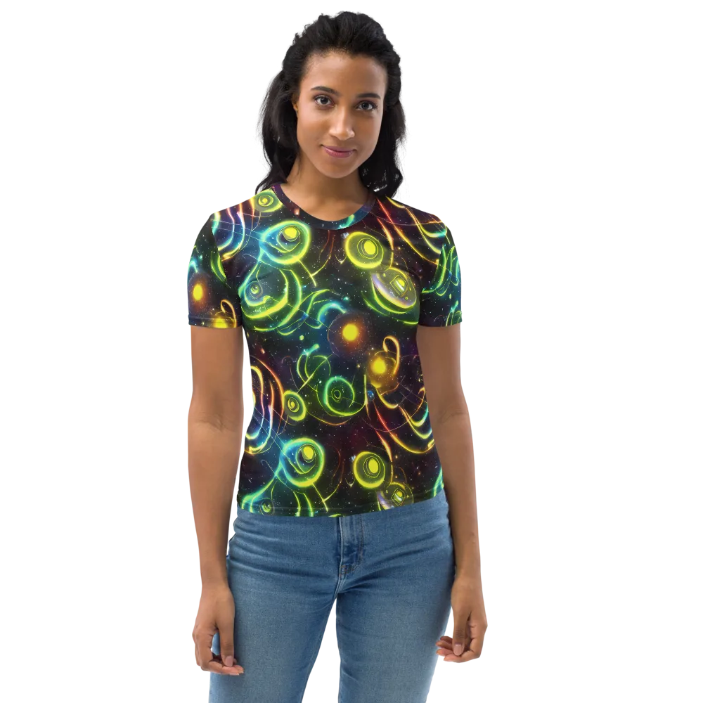 Orbiting Euphoria on Women's Crew Neck T-Shirt — Front
