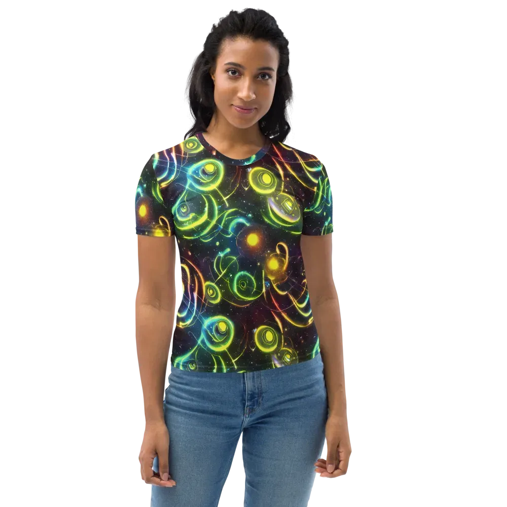 Orbiting Euphoria on Women's Crew Neck T-Shirt — Front