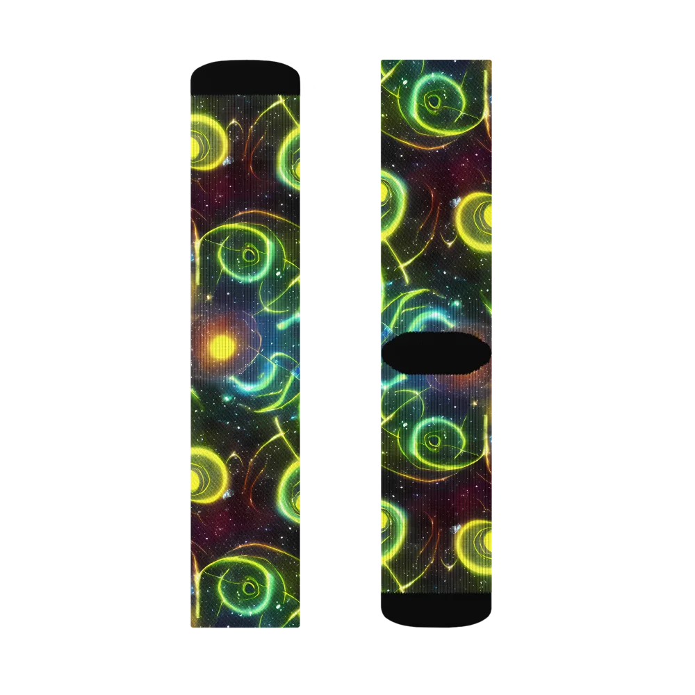 Orbiting Euphoria on Socks — Right Sock