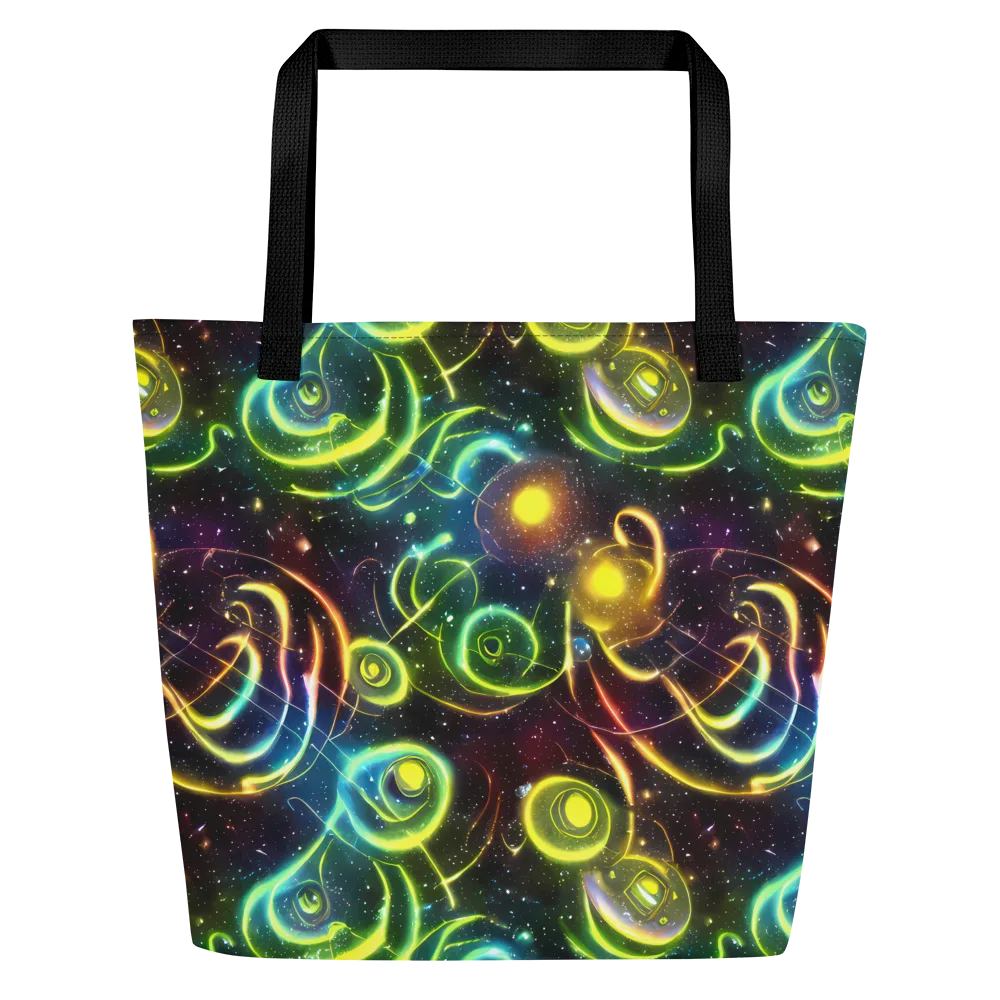 Orbiting Euphoria on Large Tote Bag W/ Pocket — Front