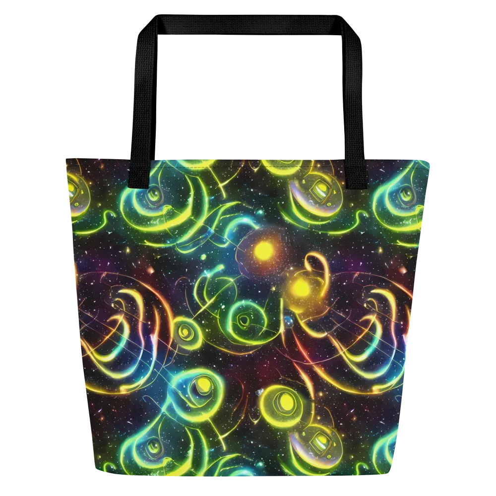 Orbiting Euphoria on Large Tote Bag W/ Pocket — Front