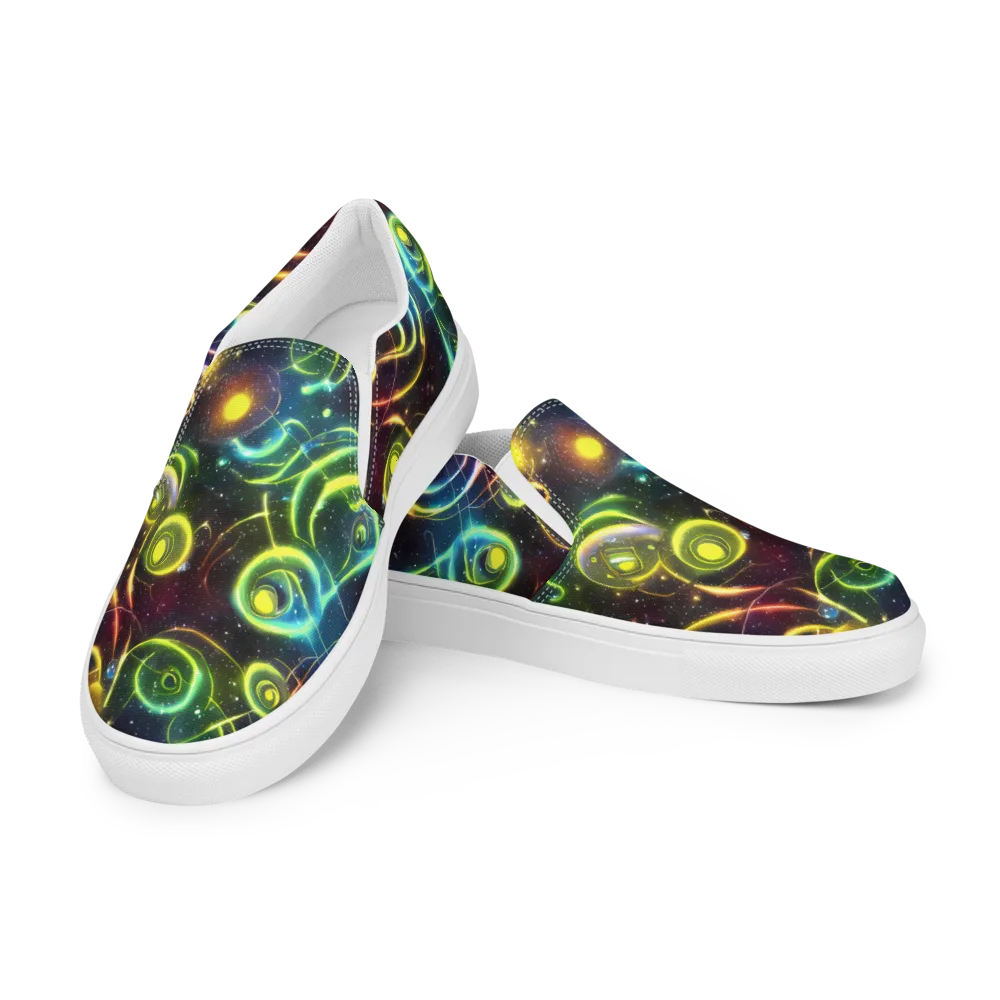 Orbiting Euphoria on Women's Slip-On Canvas Shoes — Left Front