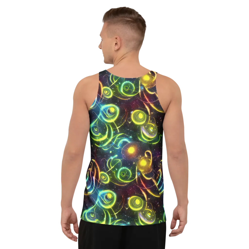 Orbiting Euphoria on Men's Tank Top — Back