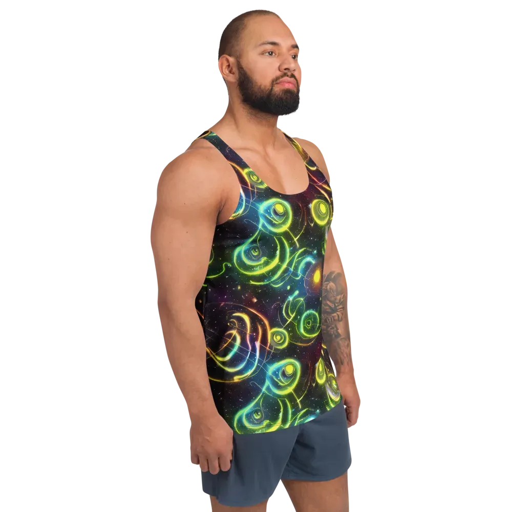 Orbiting Euphoria on Men's Tank Top — Right Front
