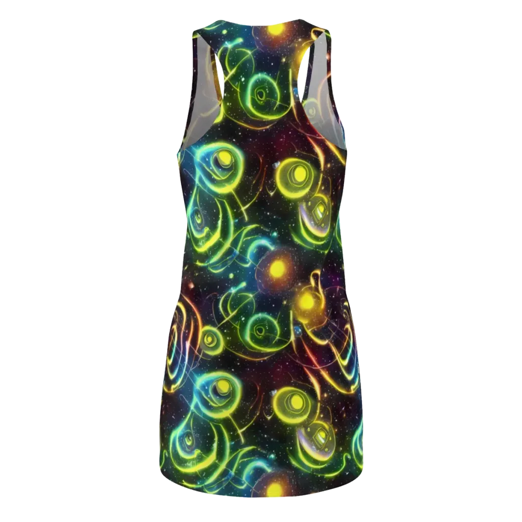 Orbiting Euphoria on Racerback Dress — Back