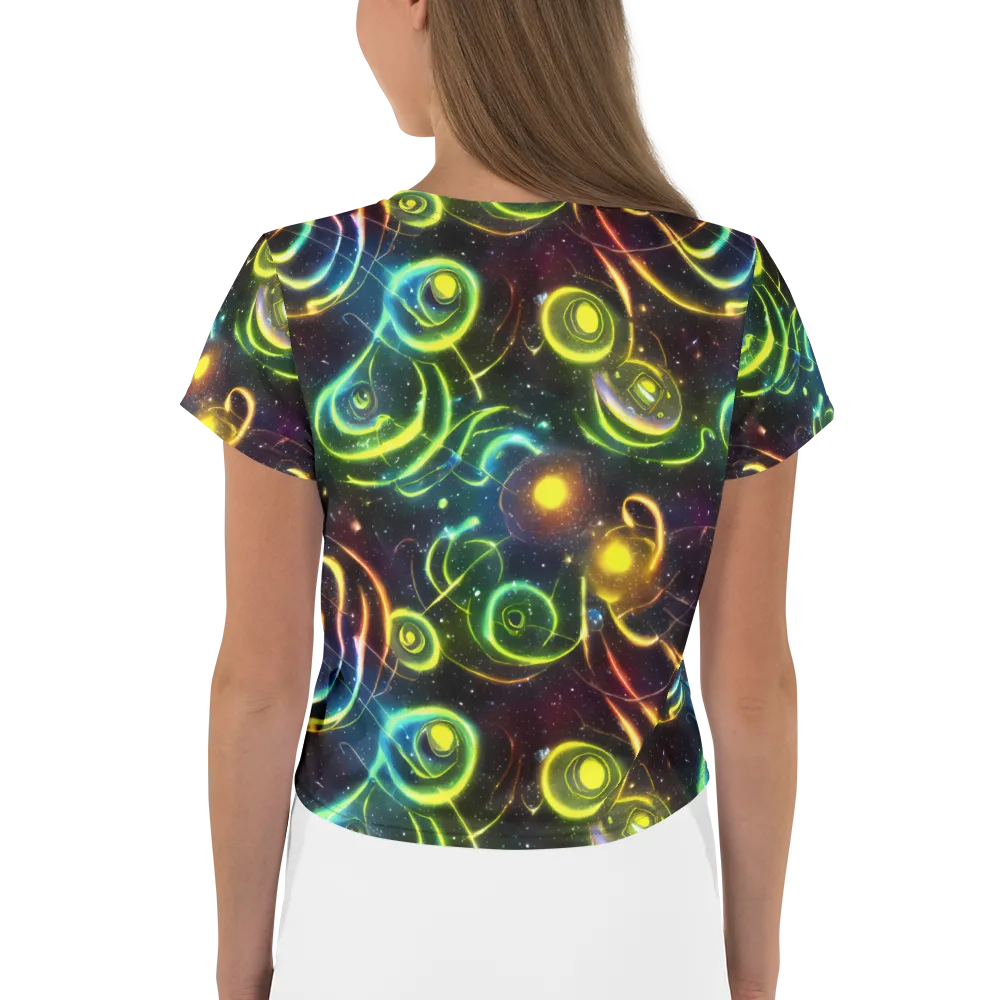 Orbiting Euphoria on Crop Tee — Back
