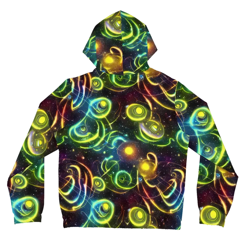 Orbiting Euphoria on Women's Full-Zip Hoodie — Back