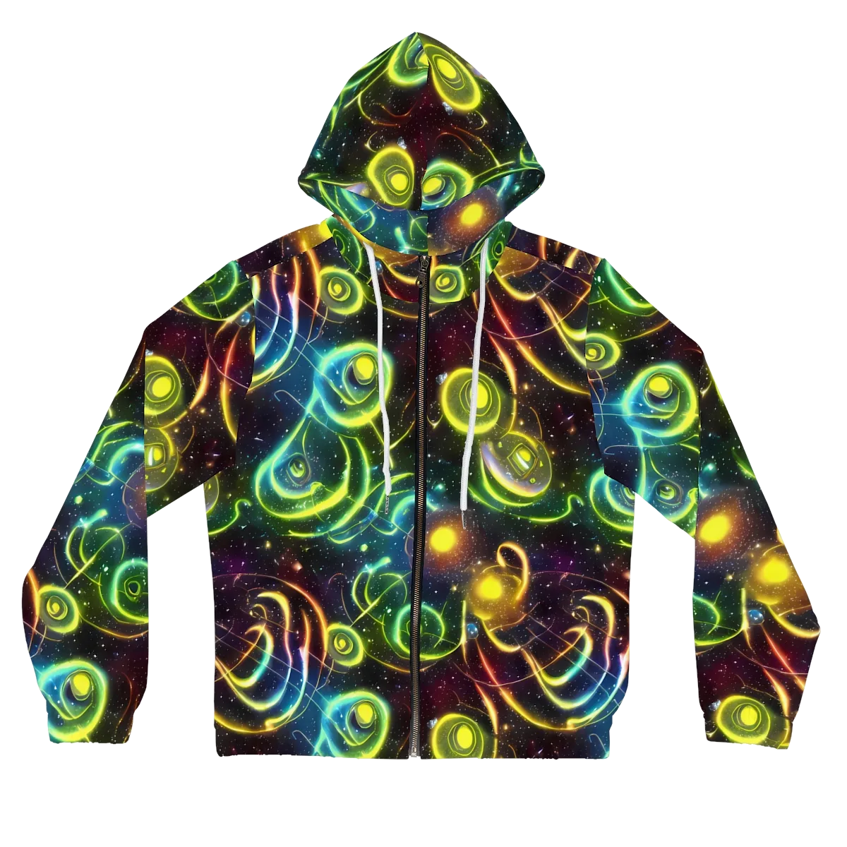 Orbiting Euphoria on Women's Full-Zip Hoodie — Front