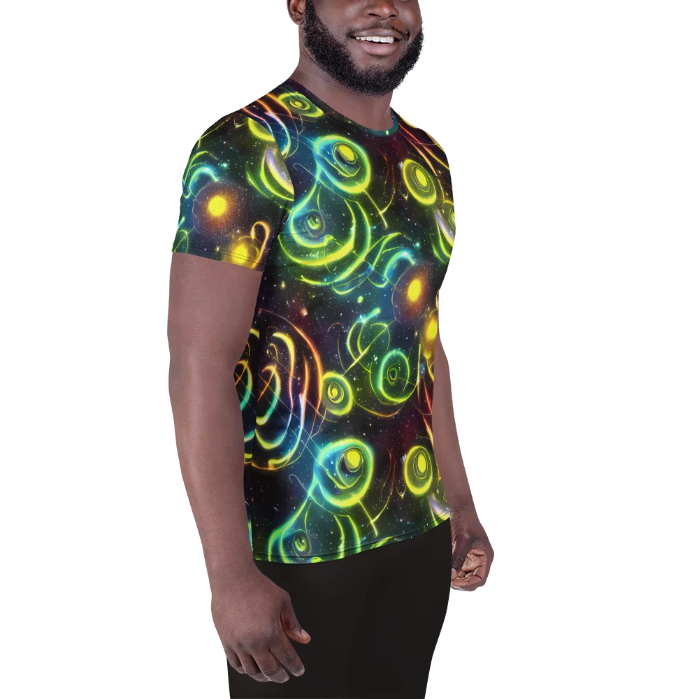 Orbiting Euphoria on Men's Athletic T-Shirt — Right