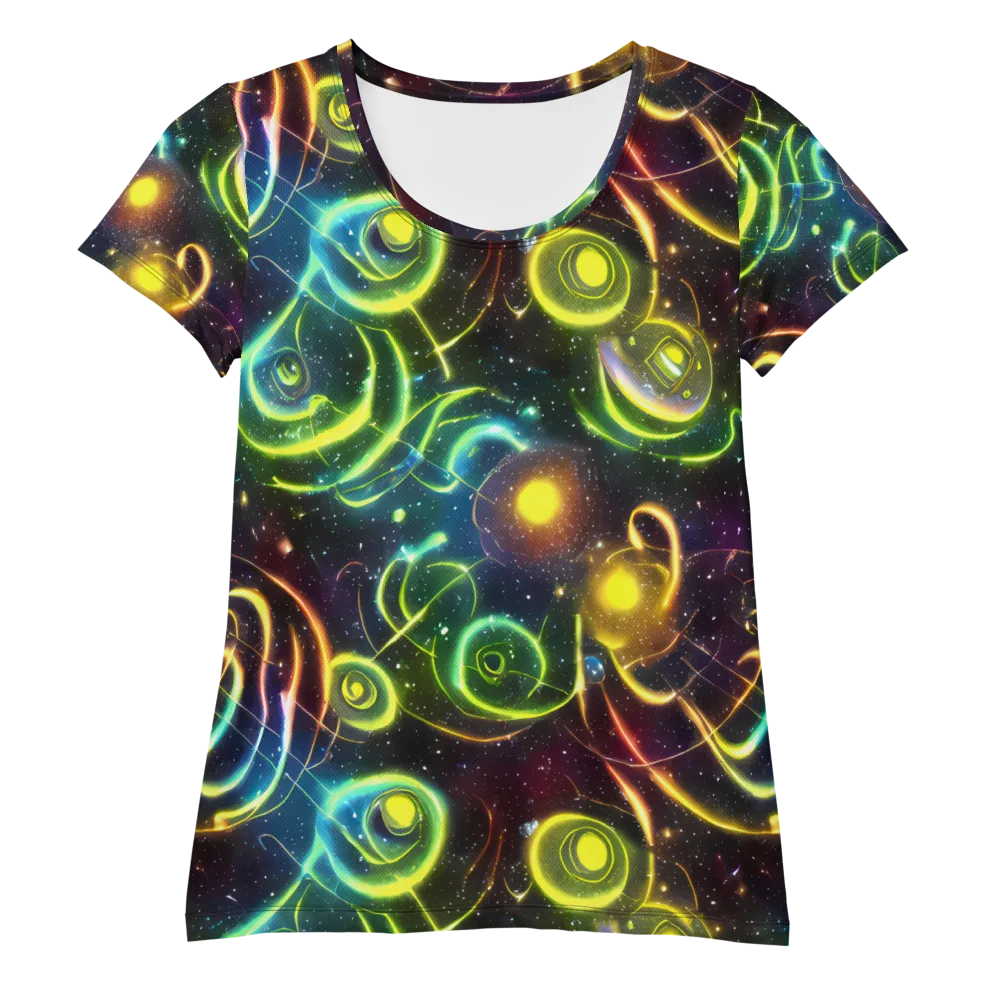 Orbiting Euphoria on Women's Athletic T-Shirt — Front