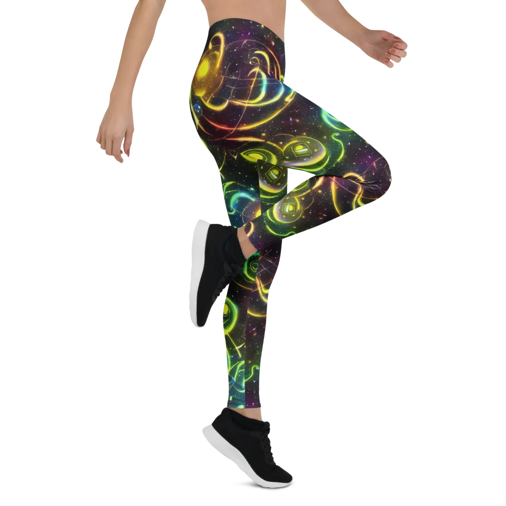Orbiting Euphoria on Leggings — Right