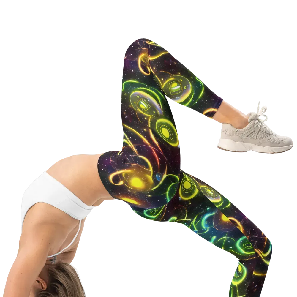Orbiting Euphoria on Leggings — Right