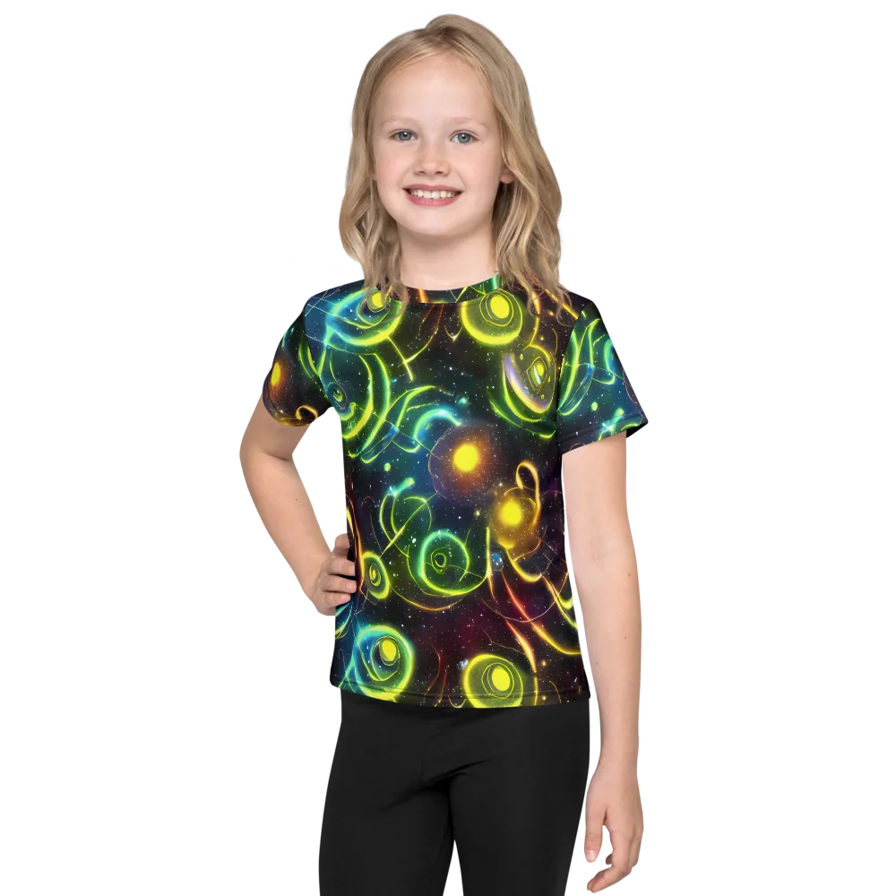 Orbiting Euphoria on Kids Crew Neck T-Shirt — Front