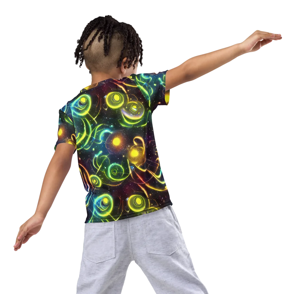Orbiting Euphoria on Kids Crew Neck T-Shirt — Back