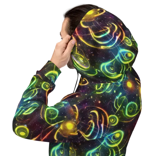 Orbiting Euphoria on a Hoodie