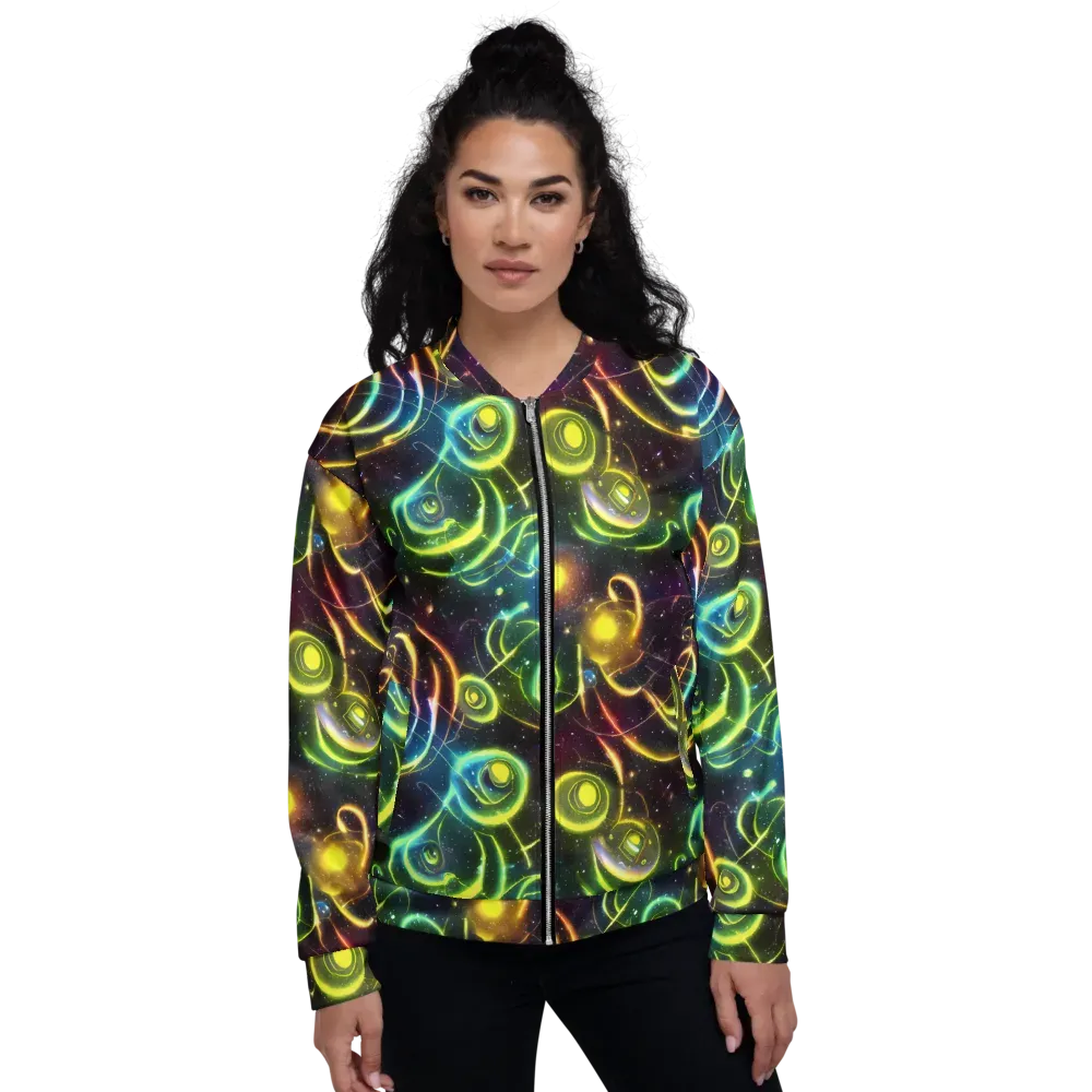 Orbiting Euphoria on Bomber Jacket — Front