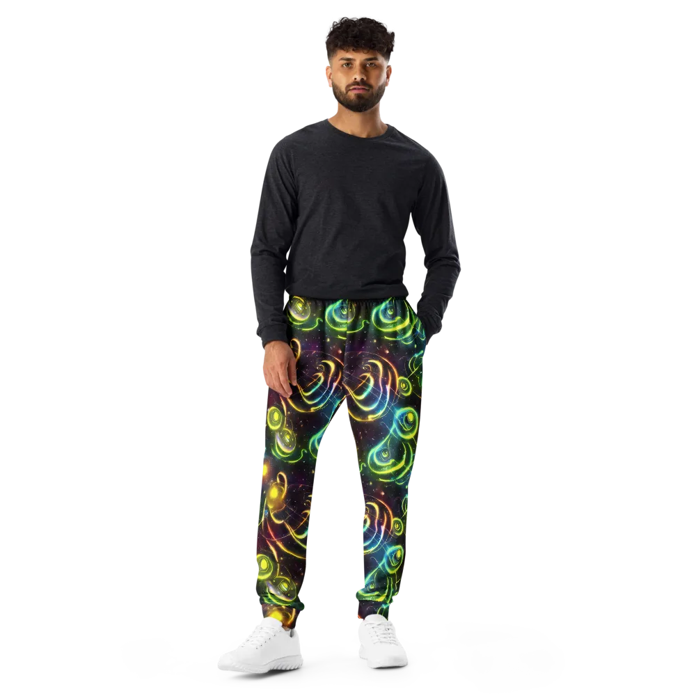 Orbiting Euphoria on Men's Joggers — Front