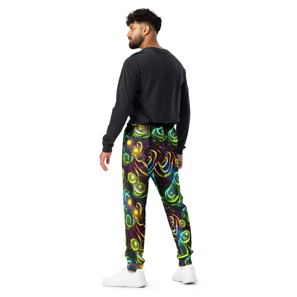 Orbiting Euphoria on Men's Joggers — Back
