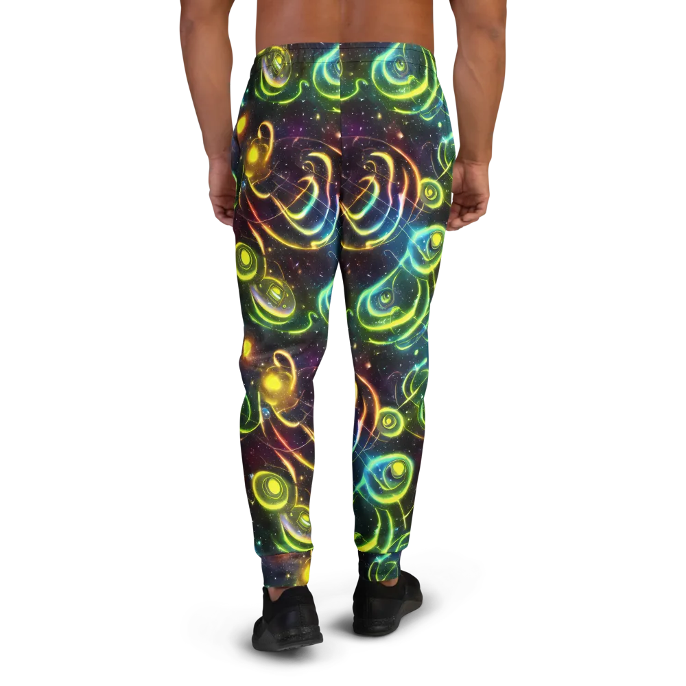 Orbiting Euphoria on Men's Joggers — Back