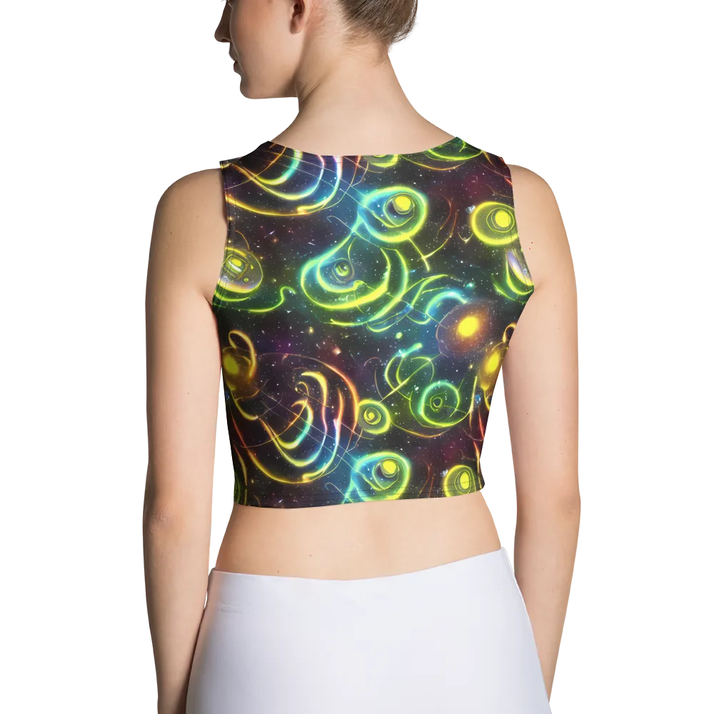 Orbiting Euphoria on Crop Top — Back