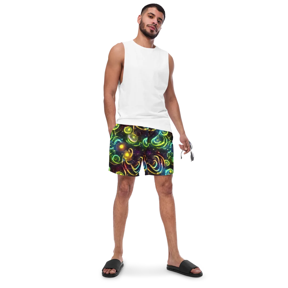 Orbiting Euphoria on Swim Trunks — Front
