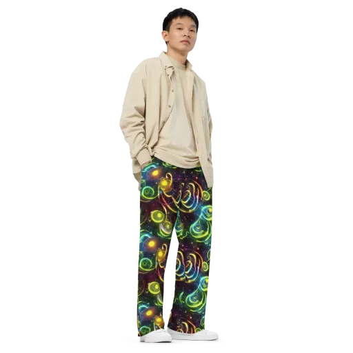Orbiting Euphoria on a Wide-Leg Pants