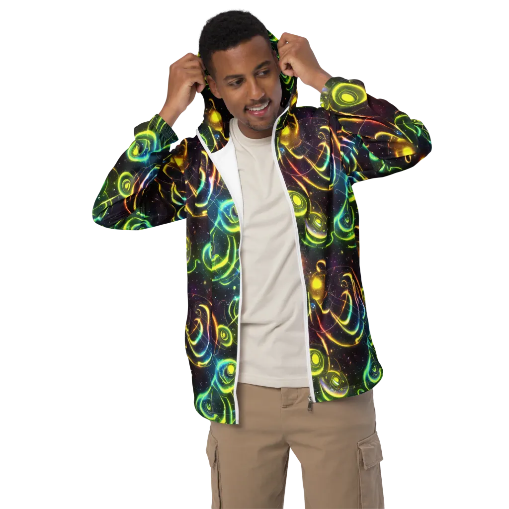 Orbiting Euphoria on Men's Windbreaker — Front