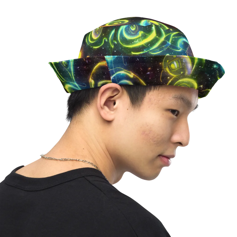 Orbiting Euphoria on Reversible Bucket Hat — Right Outside