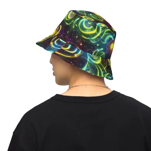 Orbiting Euphoria on a Reversible Bucket Hat