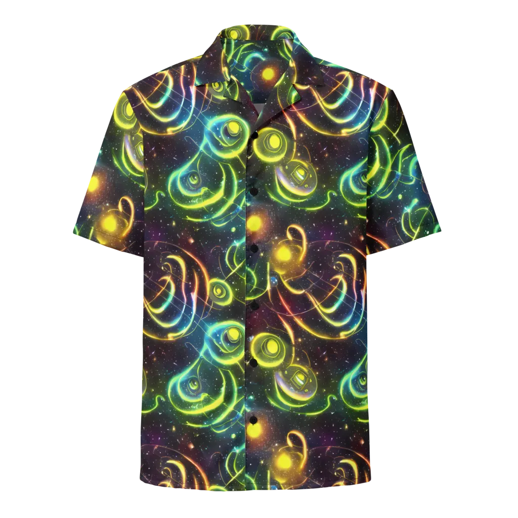 Orbiting Euphoria on Button Shirt — Front