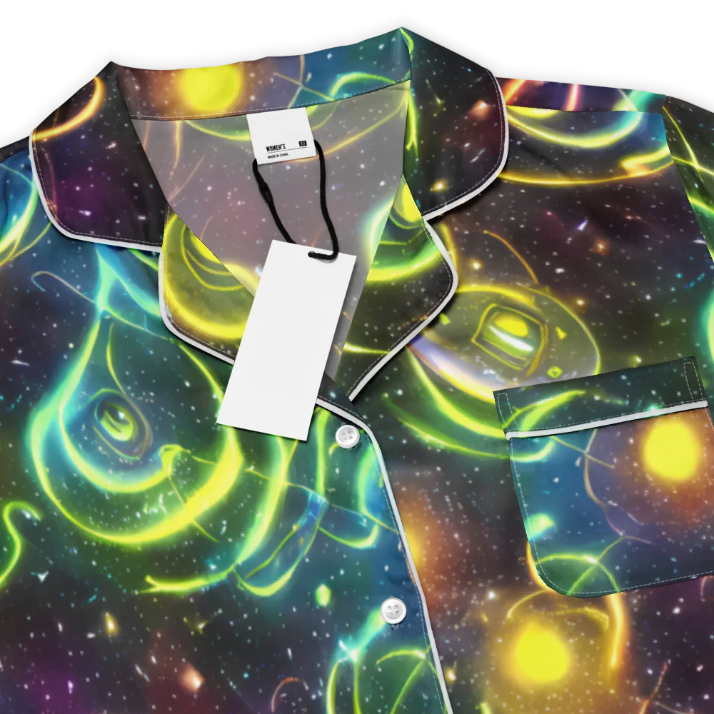 Orbiting Euphoria on Women's Short Sleeve Pajama Top — Product details