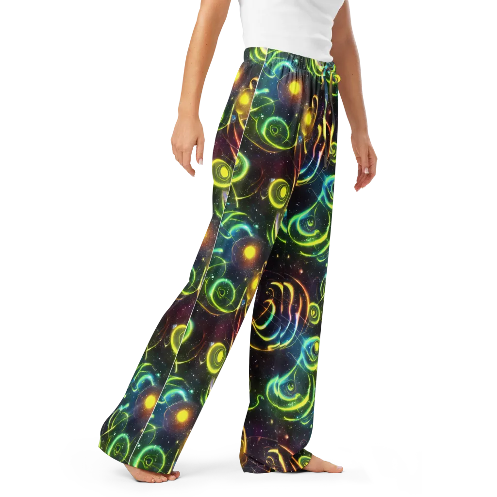 Orbiting Euphoria on Women's Pajama Pants — Right Front
