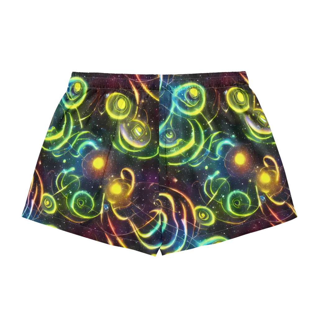 Orbiting Euphoria on Women's Pajama Shorts — Back